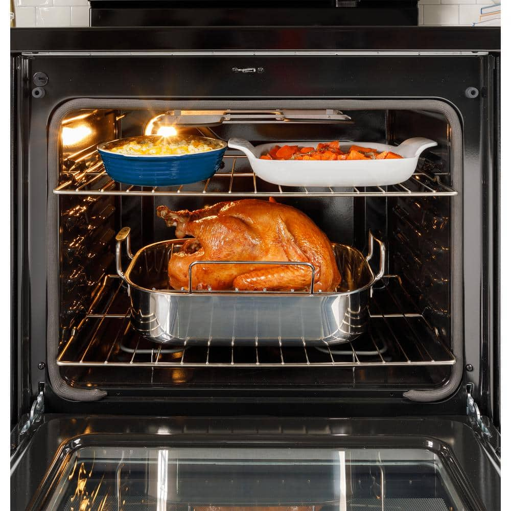 30 in. 5-Burners Slide-In Gas Range in Stainless Steel with Crisp Mode