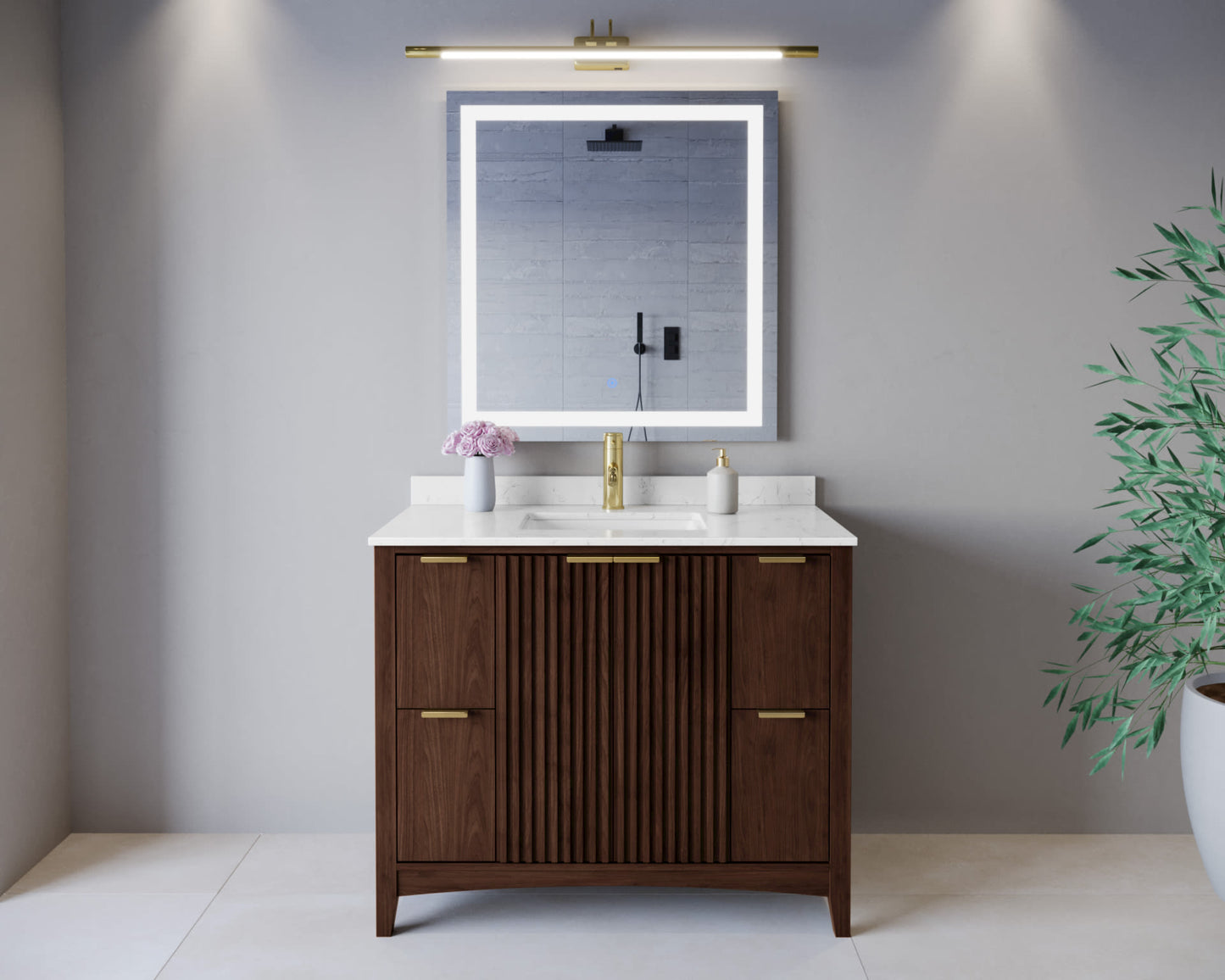 Palmilla Single Bathroom Vanity - 42W x 35H x 22D