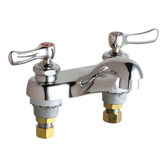 Centerset Lavatory Faucet, ADA, 2 Handle, 2-Hole, 0.5 gpm, Polished Chrome