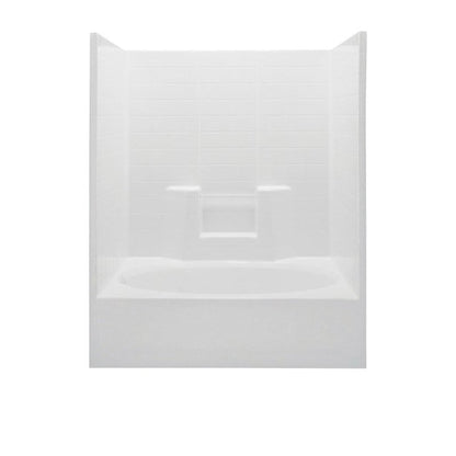 Everyday 1-Piece Tub & Shower, 72 x 60 in, Left Hand Drain, White