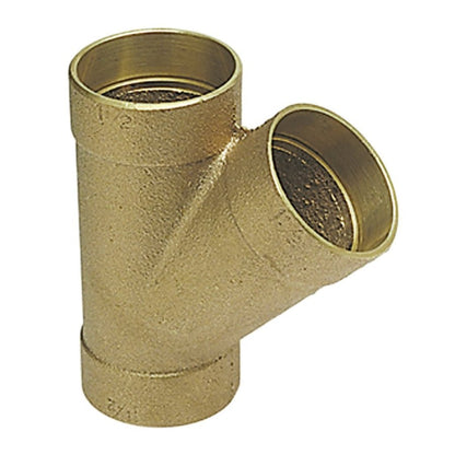 DWV Wye, 4 x 3 in, C, Copper