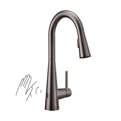 Sleek 1.5 GPM Single Hole Pull Down Kitchen Faucet with MotionSense