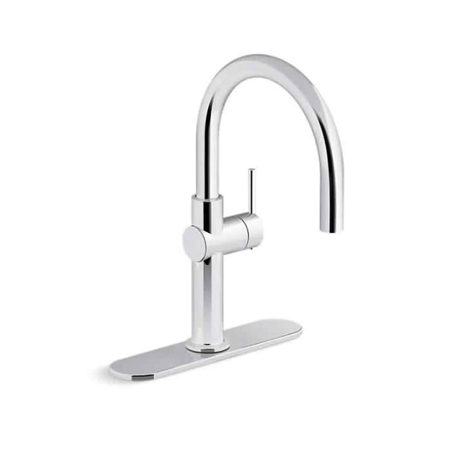 Crue™ Bar Faucet, Deck Mount, ADA, 1 Lever Handle, 1 or 3-Hole, Polished Chrome
