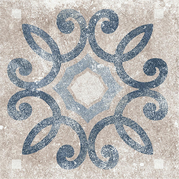 D_Segni Terrazzo Blue Square 8X8 Matte