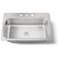 Verse 33" Single Basin Drop In Kitchen Sink With 3 Faucet Holes