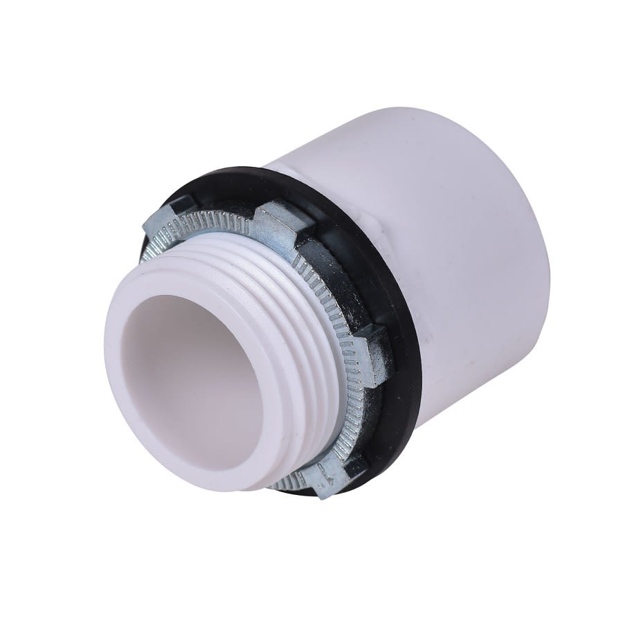 Tank Adapter, 1 or 1-1/2 in, Spigot or Socket, DWV, PVC