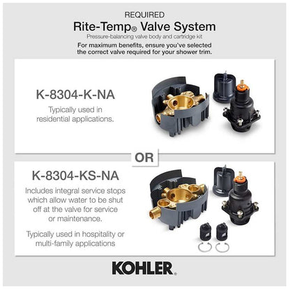 Purist Pressure Balanced Valve Trim Only with Single Cross Handle - Less Rough In