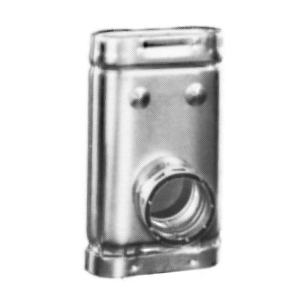 Round to Oval Vent Tee, 4 x 3 in Dia