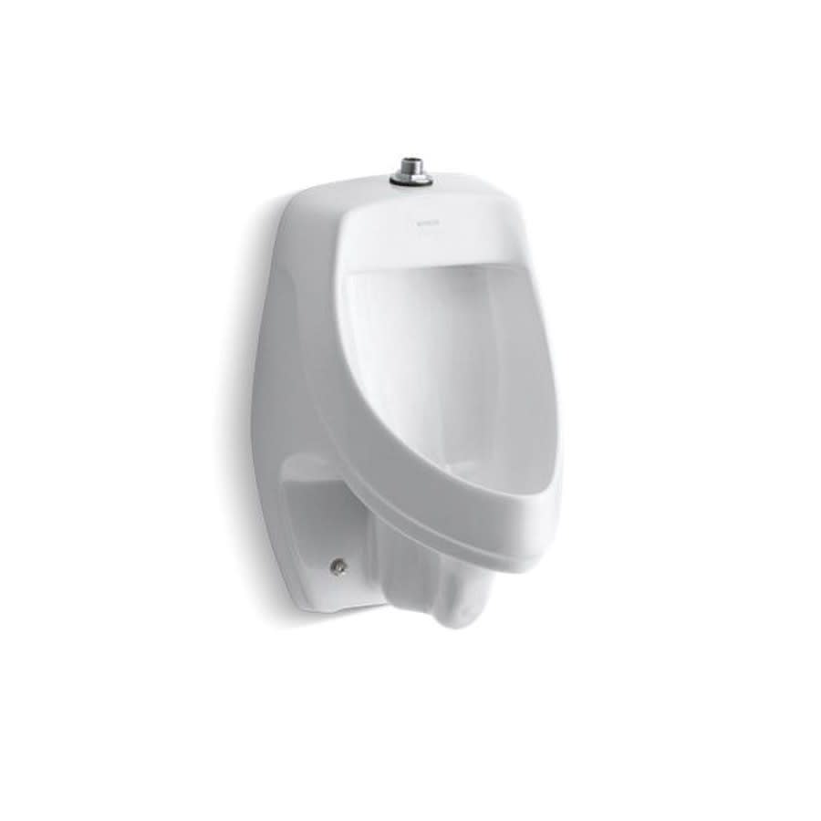 Dexter™ Flat Back Urinal, ADA, Top Spud, 0.5/1 gpf, White
