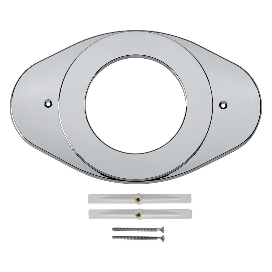 Replacement Shower Renovation Cover Plate, 5-1/8 in, 13 in L x 8-1/8 in H, Polished Chrome