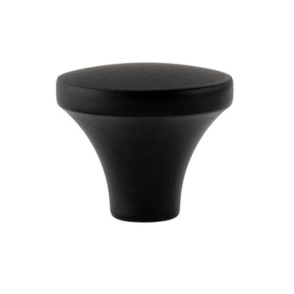 Lancaster 1.125 in. Matte Black Round Cabinet Knob