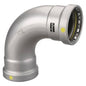 Gas 90 deg Elbow, 3 in, Press, Carbon Steel