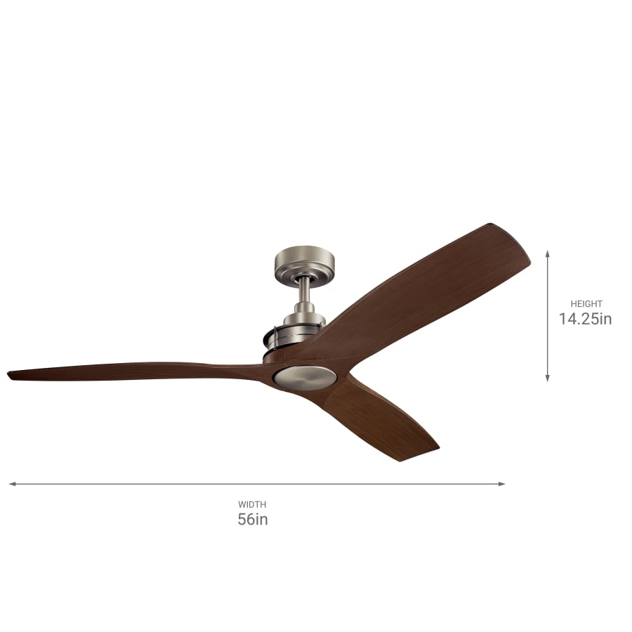 Ried 56" 3 Blade Indoor / Outdoor Ceiling Fan with Wall Control