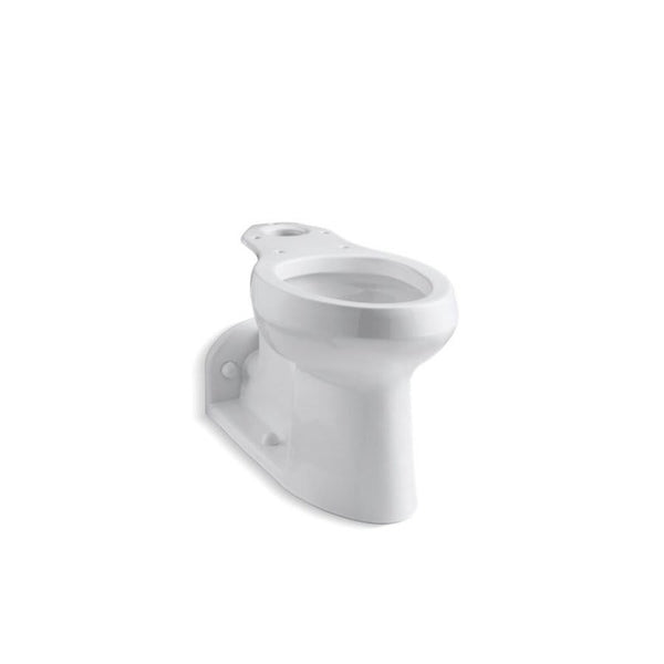 Barrington™ Toilet Bowl, Floor Mount, 12 in Rough, Elongated, White