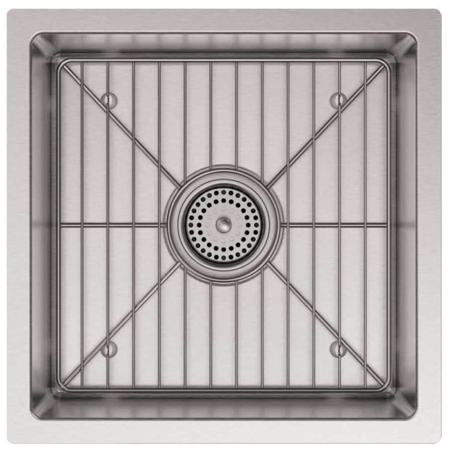 Strive 15" Single Basin Undermount 16-Gauge Stainless Steel Kitchen Sink with SilentShield with Basin Rack