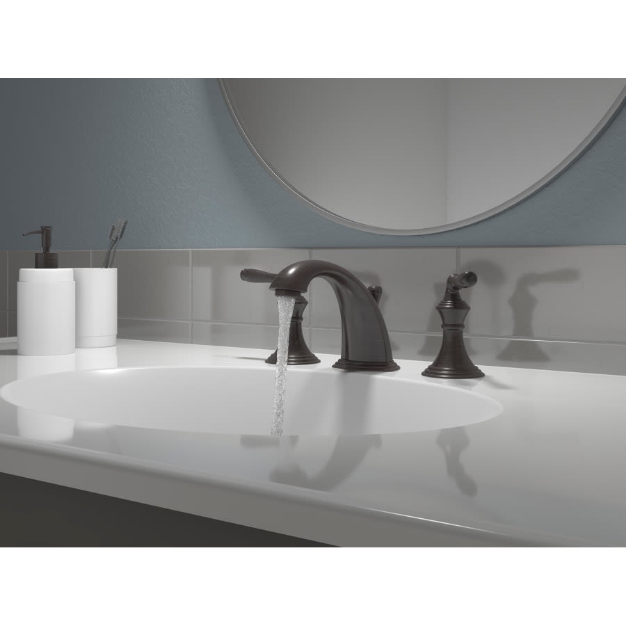 Devonshire Widespread Bathroom Faucet with UltraGlide Valve and Quick Mount Technology - Free Metal Pop-Up Drain Assembly with Purchase