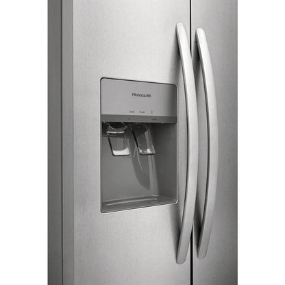 33 in. 22.3 cu. ft. Side by Side Refrigerator in Stainless Steel, Standard Depth