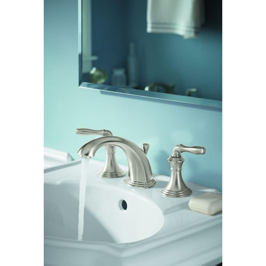 Devonshire Widespread Bathroom Faucet with UltraGlide Valve and Quick Mount Technology - Free Metal Pop-Up Drain Assembly with Purchase