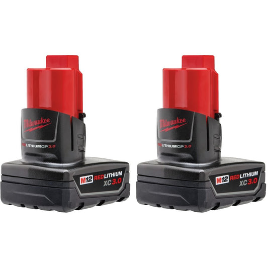 M12™ REDLITHIUM™ Rechargeable Cordless Battery Pack, 3 Ah Lithium-Ion Battery, 12 VDC
