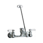 Utility Sink Faucet, Wall Mount, ADA, Lever Handle, Polished Chrome