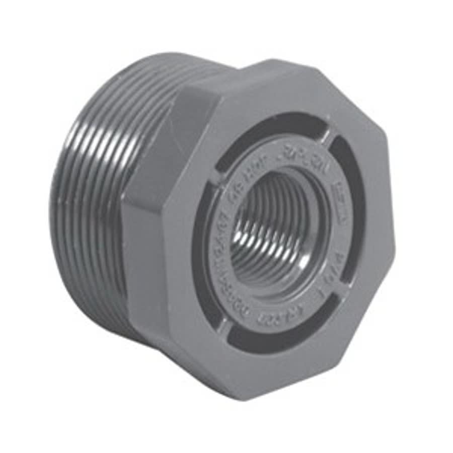 Bushing, 1/2 x 3/8 in, MNPT x FNPT, SCH 80/XH, PVC