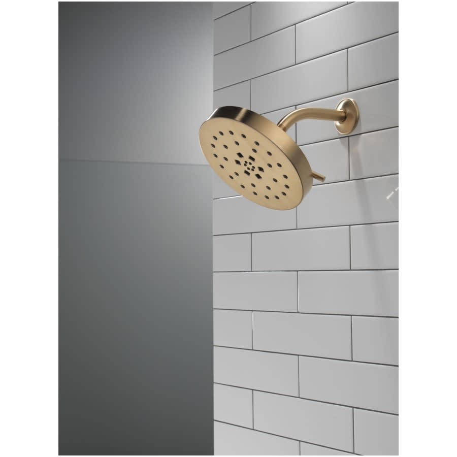 Universal Showering Components 1.75 GPM Multi Function Rain Shower Head with Touch-Clean and H2Okinetic Technology