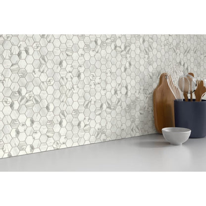 ECHO WHITE 2" HEX MO/12X14