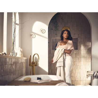 Cia Floor Mounted Tub Filler with Built-In Diverter - Includes Hand Shower