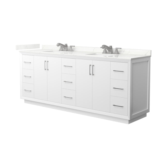 Strada Double Bathroom Vanity - 84W x 35H x 22D
