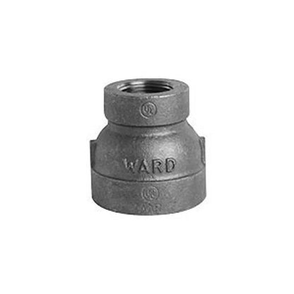 Reducer Coupling, 2-1/2 x 1-1/4 in, FNPT, 150 lb, Malleable Iron, Galvanized, Domestic