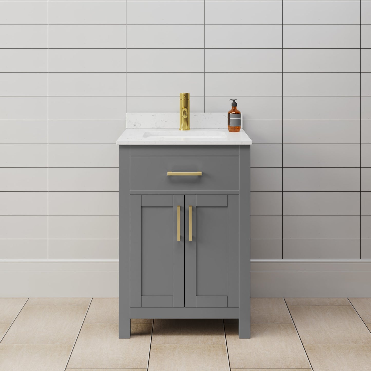 Beckett Single Bathroom Vanity - 24W x 35H x 22D