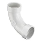 Long Sweep 90 deg Elbow, 8 in, Hub, DWV, PVC