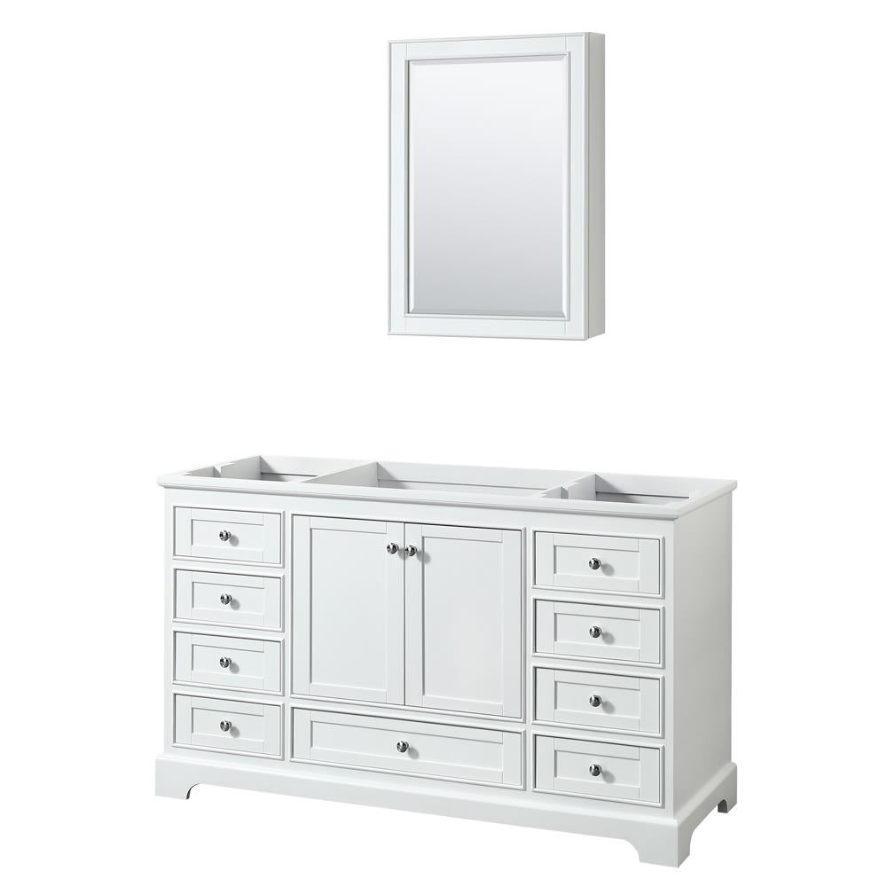 Deborah Single Bathroom Vanity - 59.25W x 34.25H x 21.5D
