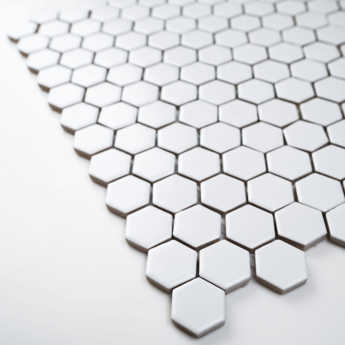 1x1 White Hexagon