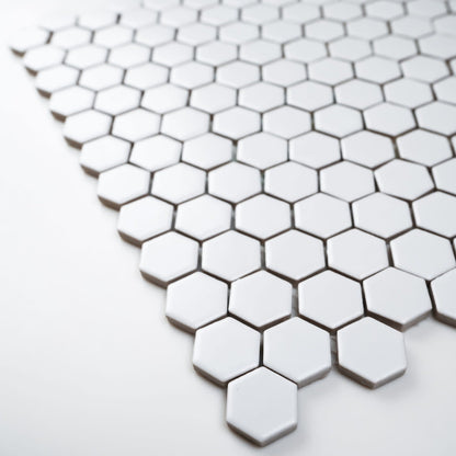 1x1 White Hexagon