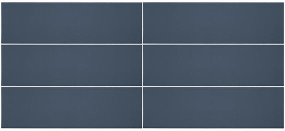 Stencil Indigo Rectangle, Linear 4X12 Matte