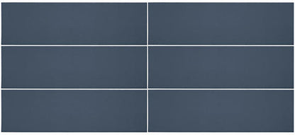 Stencil Indigo Rectangle 4X12 Matte