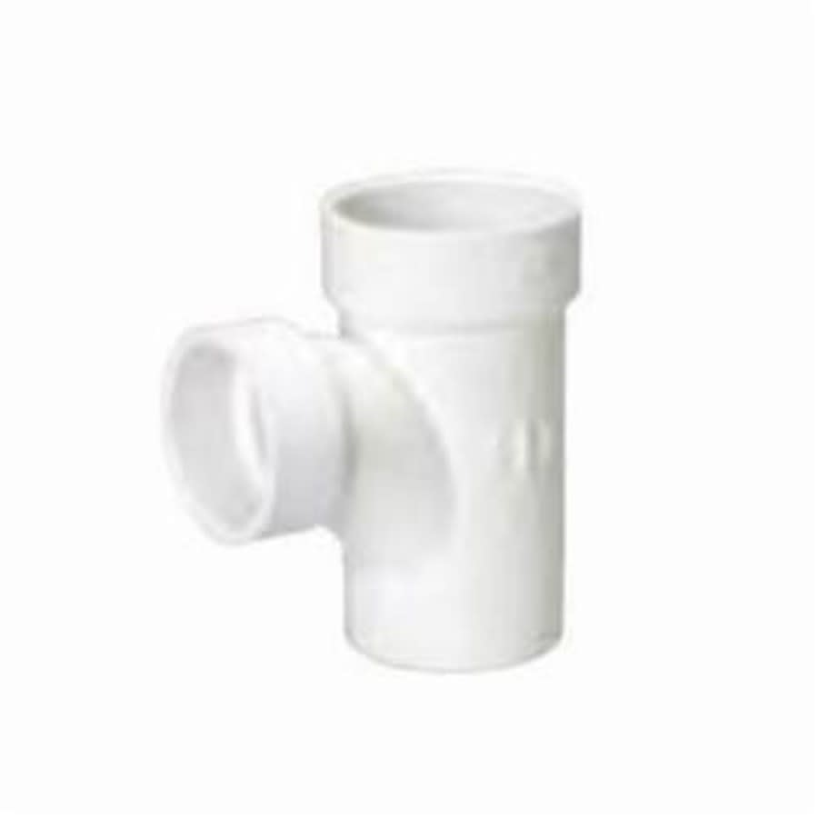 Street Sanitary Tee, 3 x 2 in, Spigot x Hub, DWV, PVC