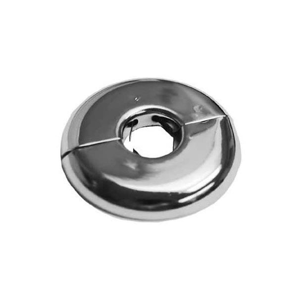 Heavy Pattern F&C Split Ring Escutcheon, 4 in IPS, Polished Chrome