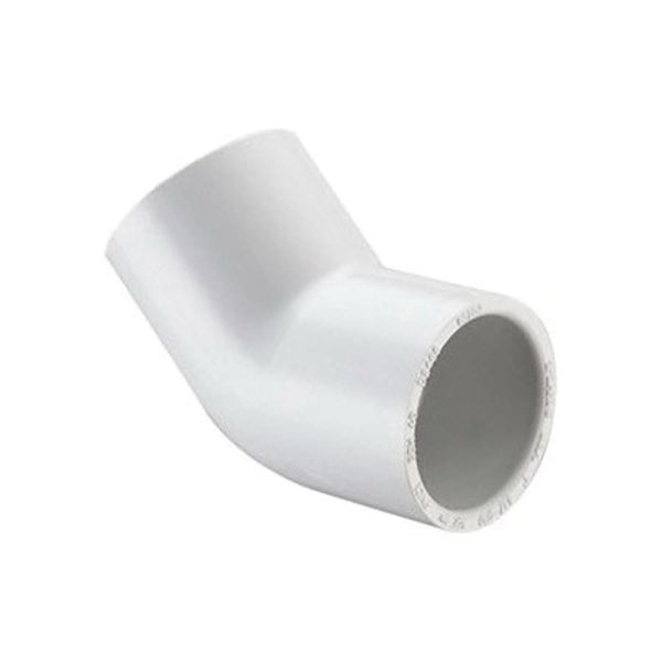 45 deg Elbow, 3 in, Socket, SCH 40/STD, PVC