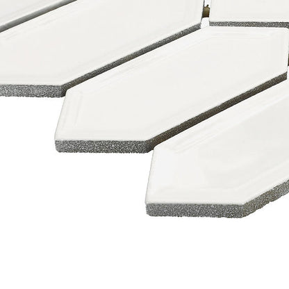 Luminique Arctic White Rectangle, Circle 12X24 Glossy