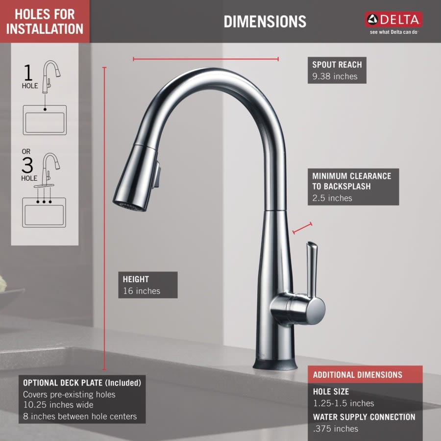 Essa Pull-Down Kitchen Faucet with On/Off Touch Activation and Magnetic Docking Spray Head