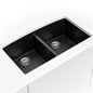 Black Quartz Double Bowl 50/50-3219