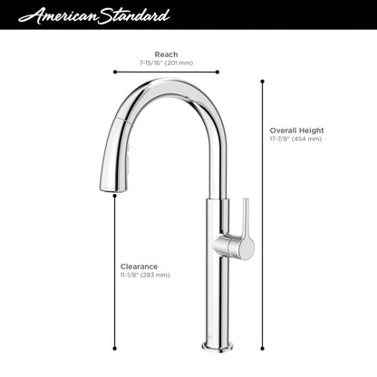 Studio S 1.8 GPM Single Hole Pull Down Kitchen Faucet with Re-Trax Technology