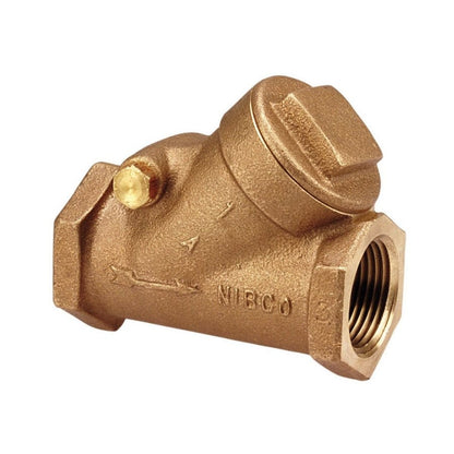 Swing Check Valve, 3/4 in, FNPT, Bronze