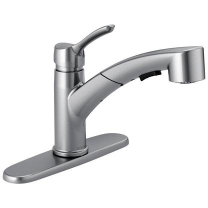 Collins™ Kitchen Faucet, Deck Mount, ADA, 1 Lever Handle, 1 or 3-Hole, Arctic Stainless
