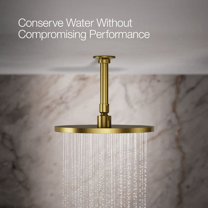 Contemporary Round 10" Single Function 2.5 GPM Rainhead with MasterClean Sprayface and Katalyst Air-Induction Technology