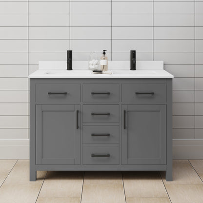 Beckett Double Bathroom Vanity - 48W x 35H x 22D