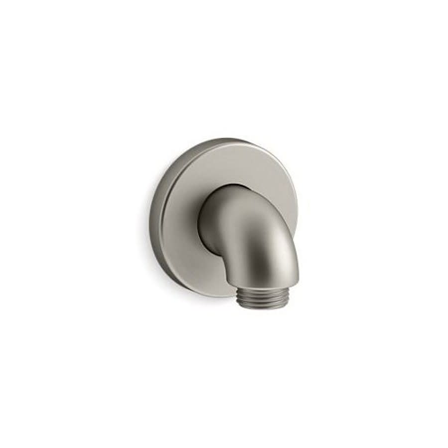 Wall Mount Supply Elbow With Check Valve, Purist® Stillness® G1/2-14 x 1/2 in, NPT, Brass, Vibrant Brushed Nickel