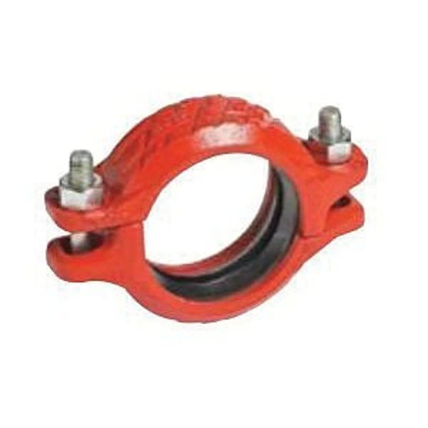 Rigid Coupling, 1-1/2 in, Groove, Ductile Iron, Enamel Painted